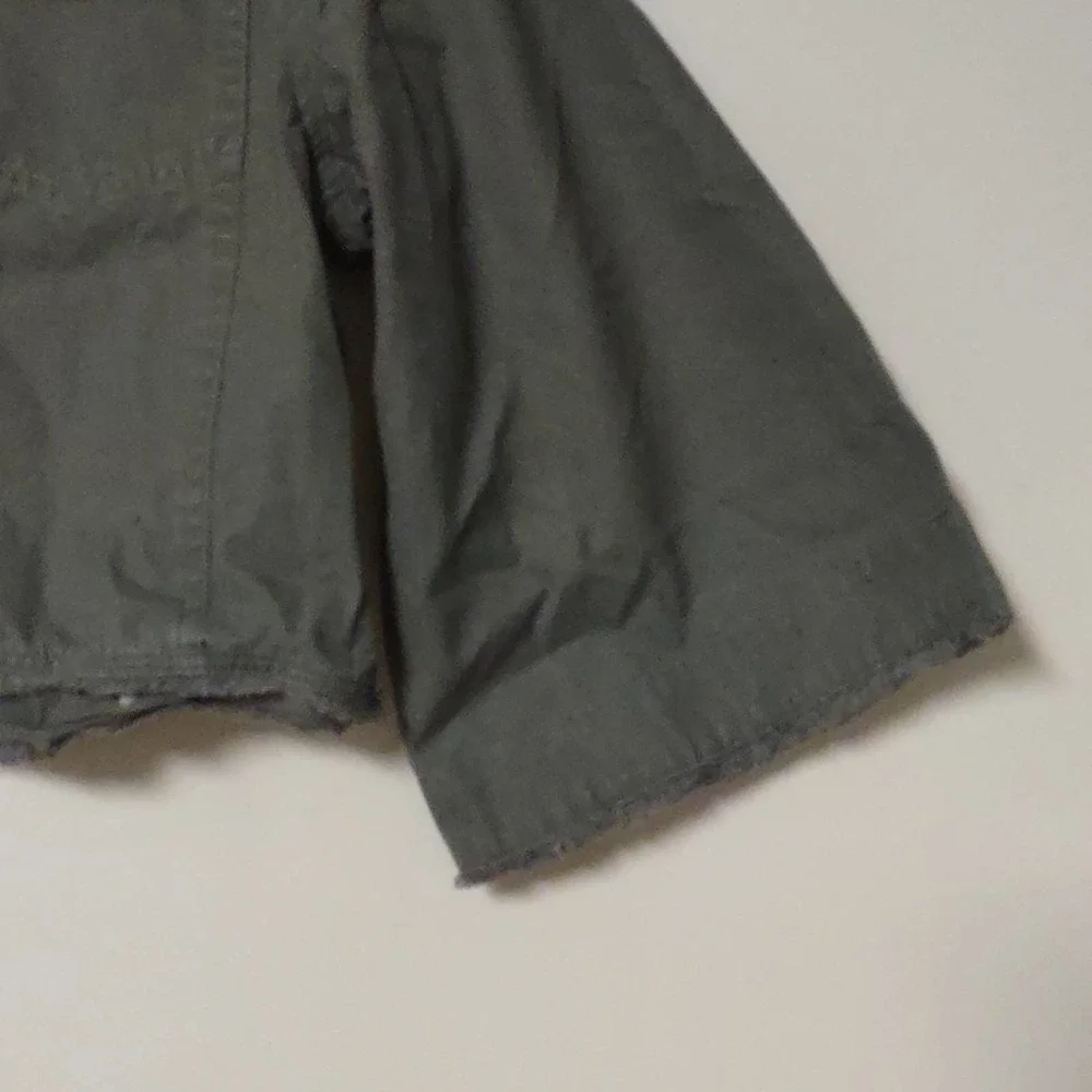 Jack by BB Dakota Ready For It Cotton Canvas Jacket Green Medium - Picture 6 of 10